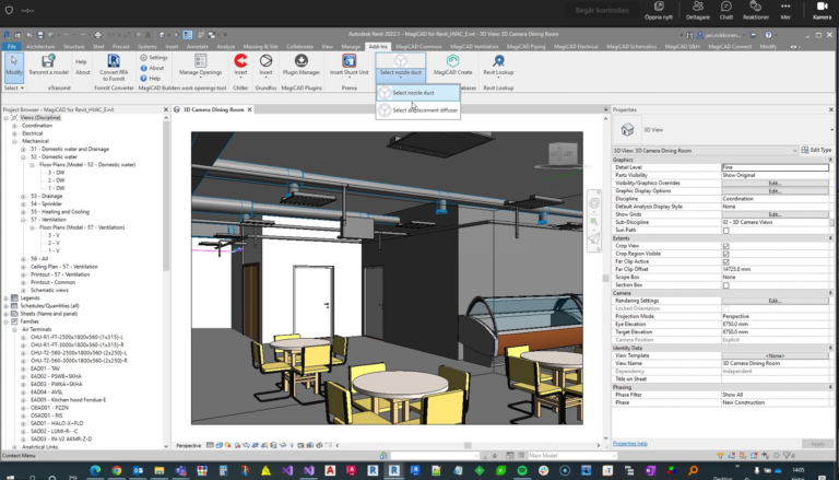 Tilluftsdon från Repus i Revit.